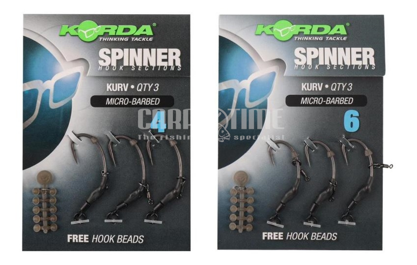 SPINNER HOOK SECTION - KURV BARBED