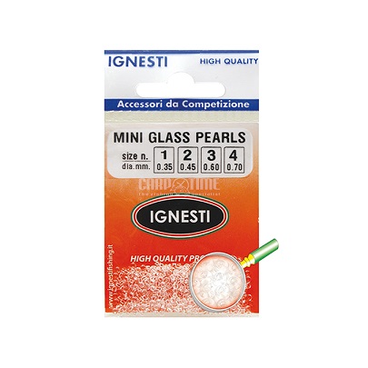 PERLINE MINI TRASPARENTI IN VETRO