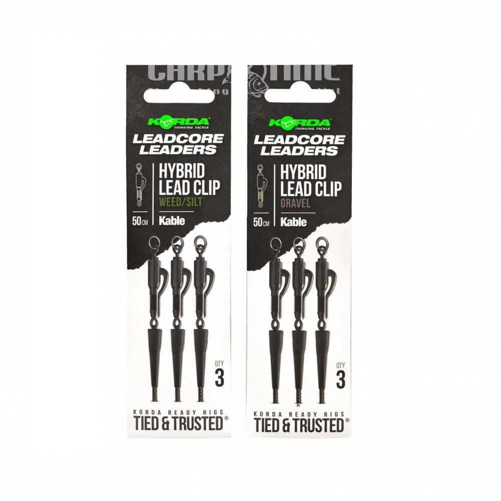 KABLE LEADCORE LEADER HYBRID LEAD CLIP 50CM
