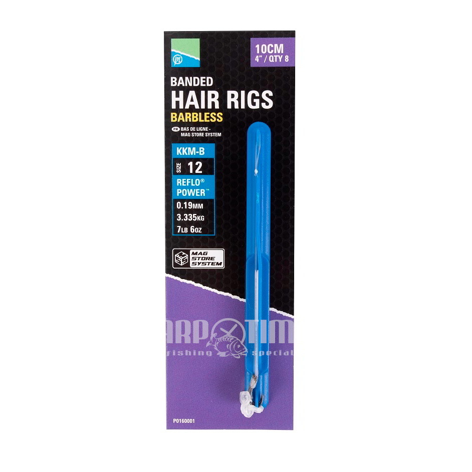 BANDED HAIR RIG 4" KKM BARBLESS