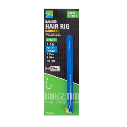 BANDED HAIR RIG 4" GPM BARBLESS