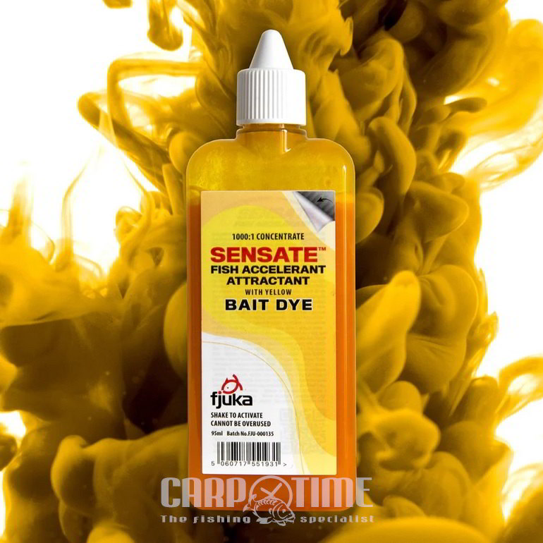 FJUKA SENSATE FISH ACCELERANT 95ML CON COLORANTE PER ESCHE GIALLO