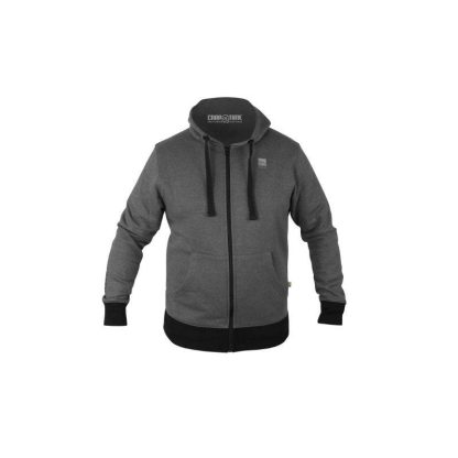 GREY ZIP HOODIE S