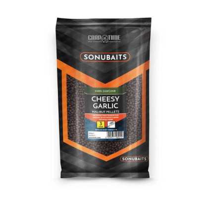 CHEESY GARLIC HALIBUT PELLETS