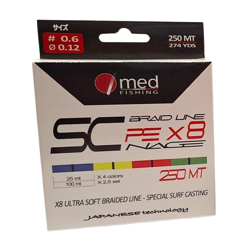 SC BRAID LINE PE X8 MULTICOLOR - immagine 2