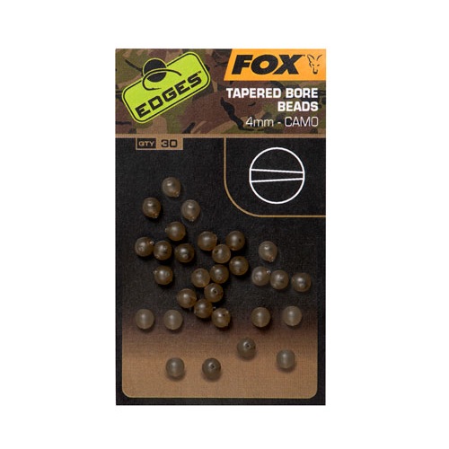 CAMO TAPERED BORE BEADS 4mm